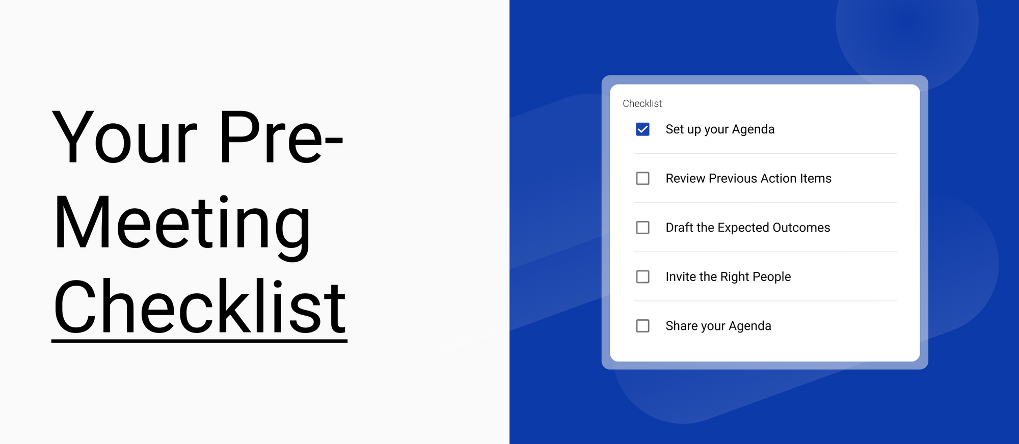 Your Pre-Meeting Checklist (Free Templates)