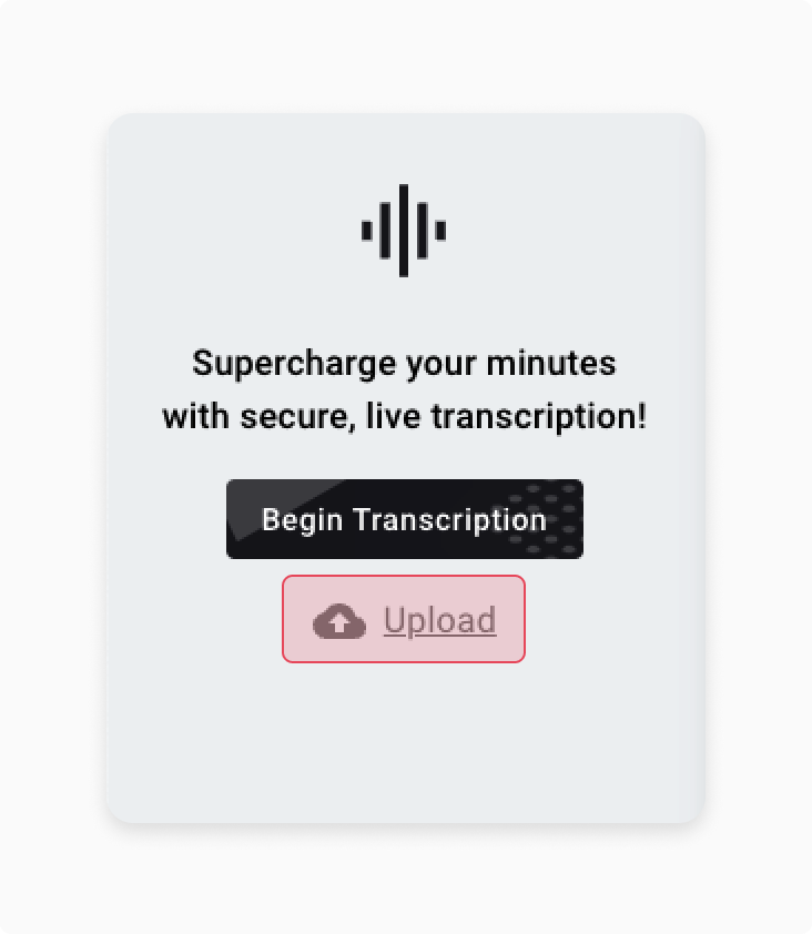 Click on Upload to view the transcripts of your uploaded file
