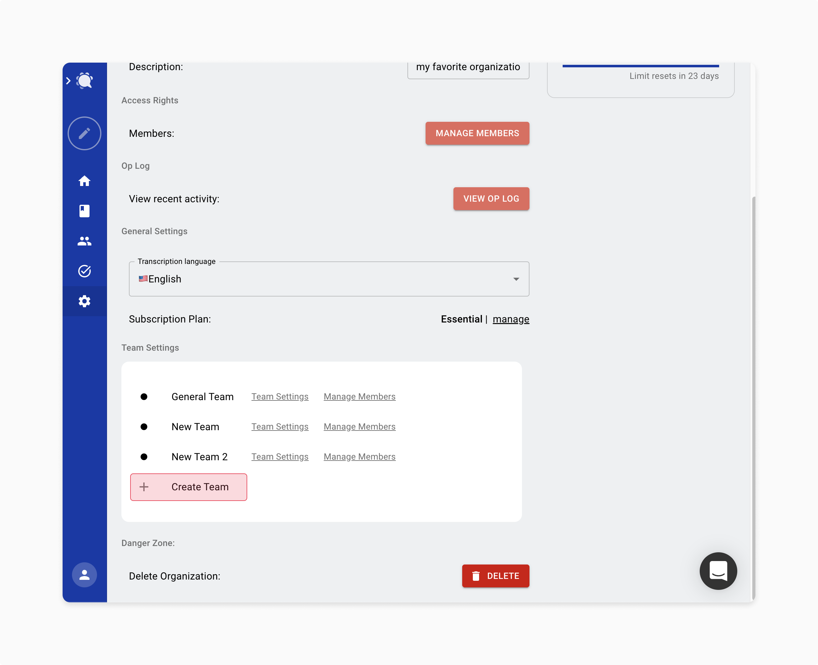 How to set up your teams and organizations.