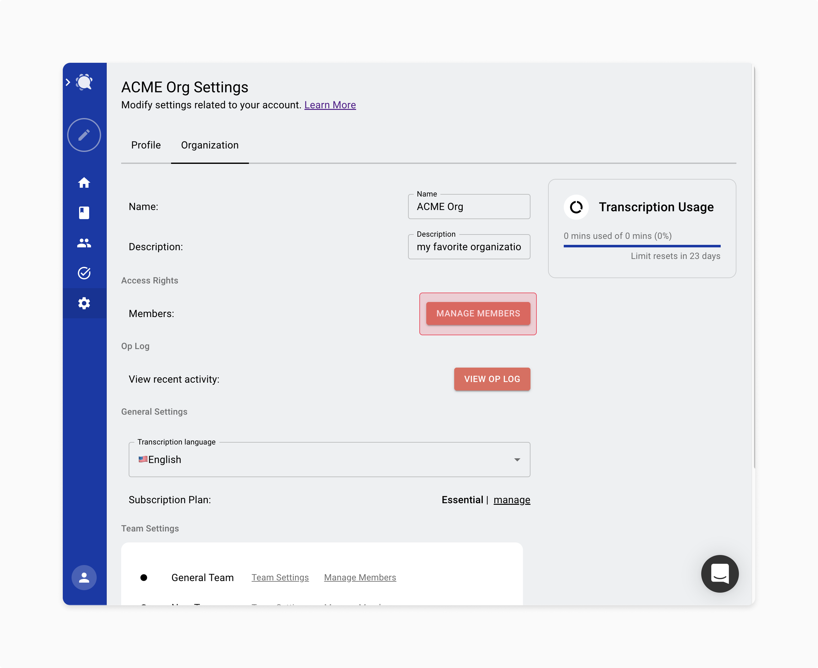 How to set up your teams and organizations.