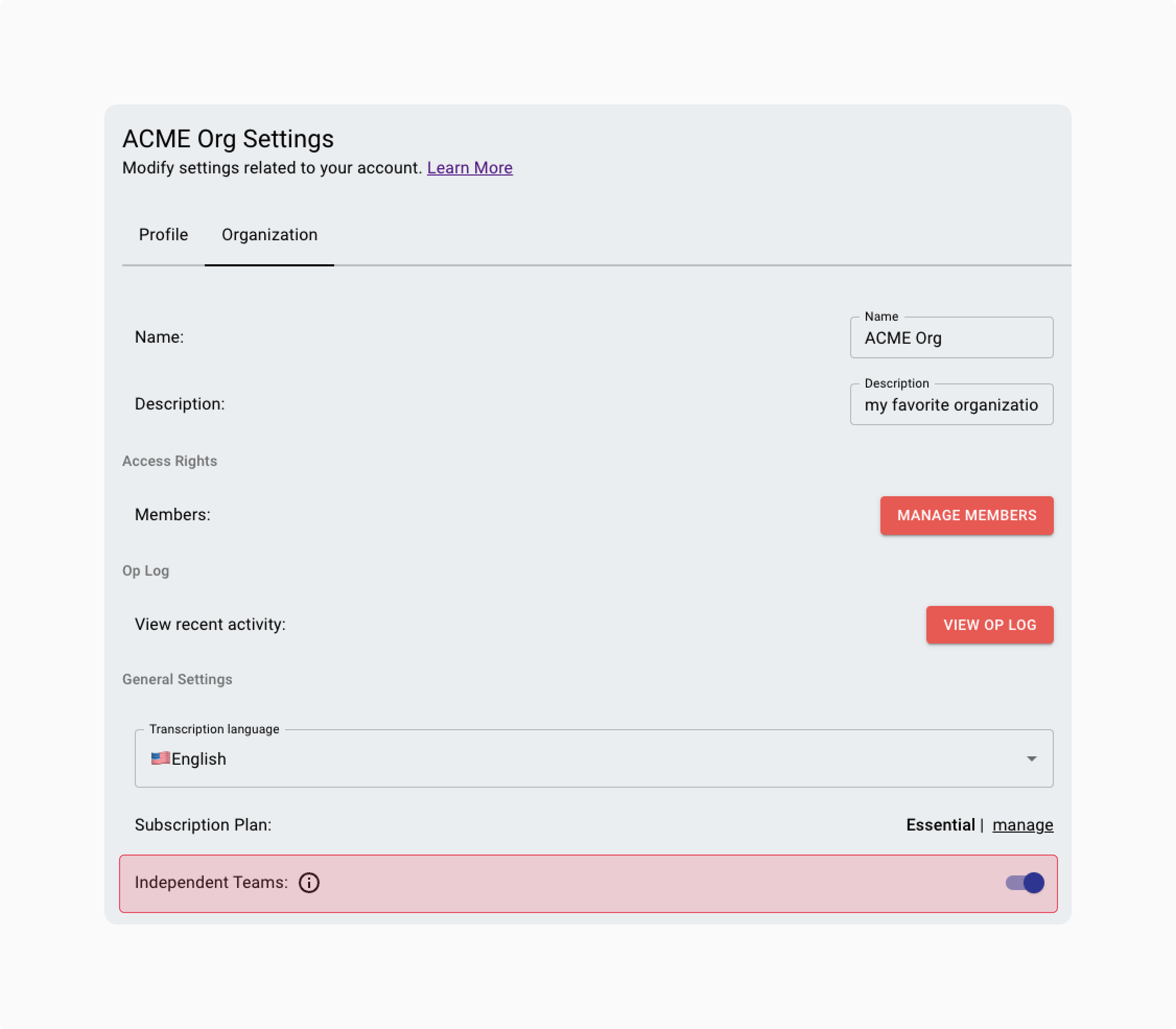 How to Set Independent Teams