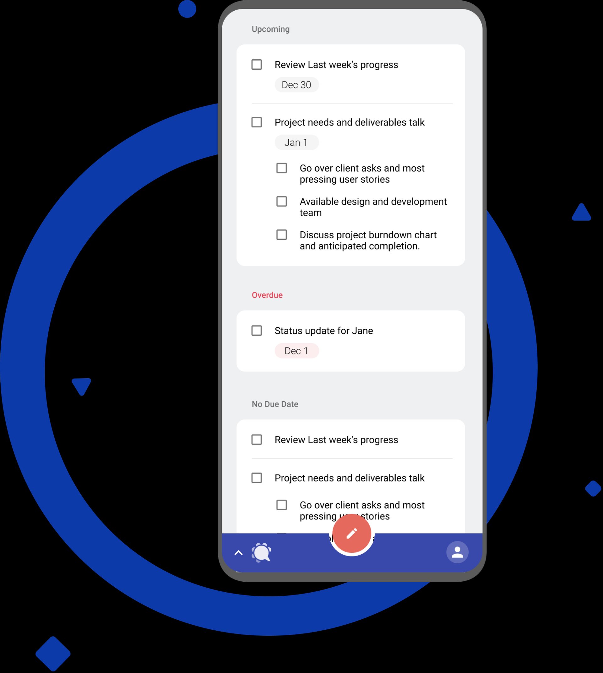Knowtworthy action items inbox.
