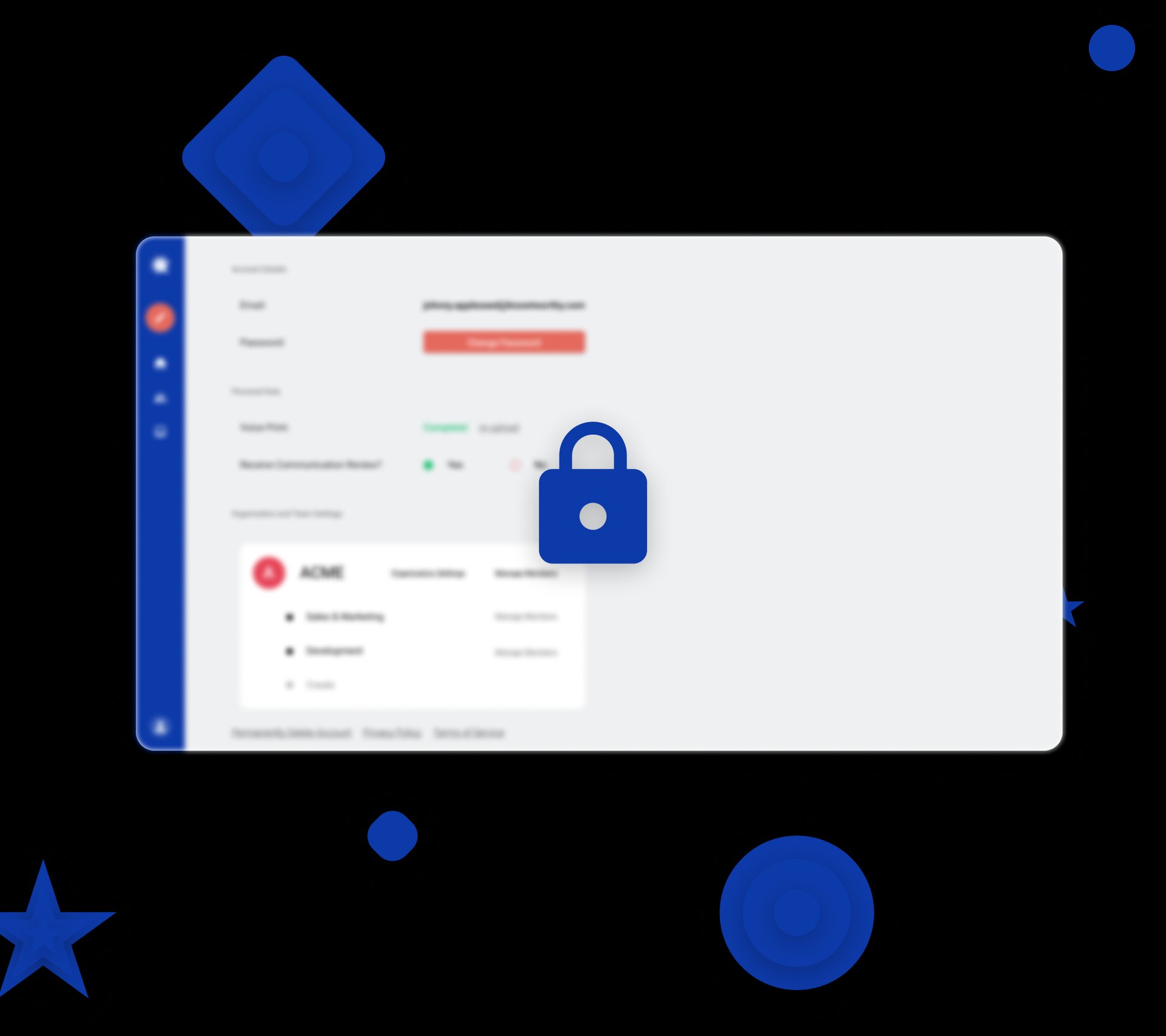 Knowtworthy settings page with security features.