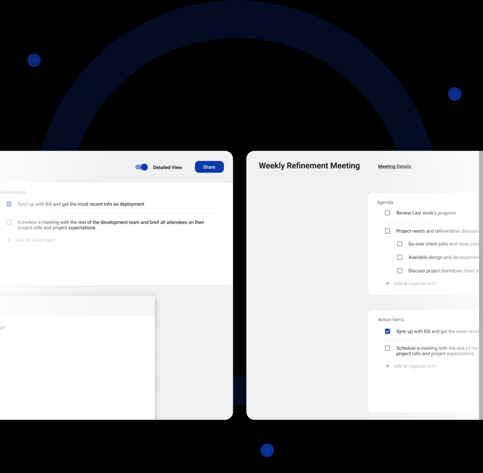 Knowtworthy sharable meeting documents