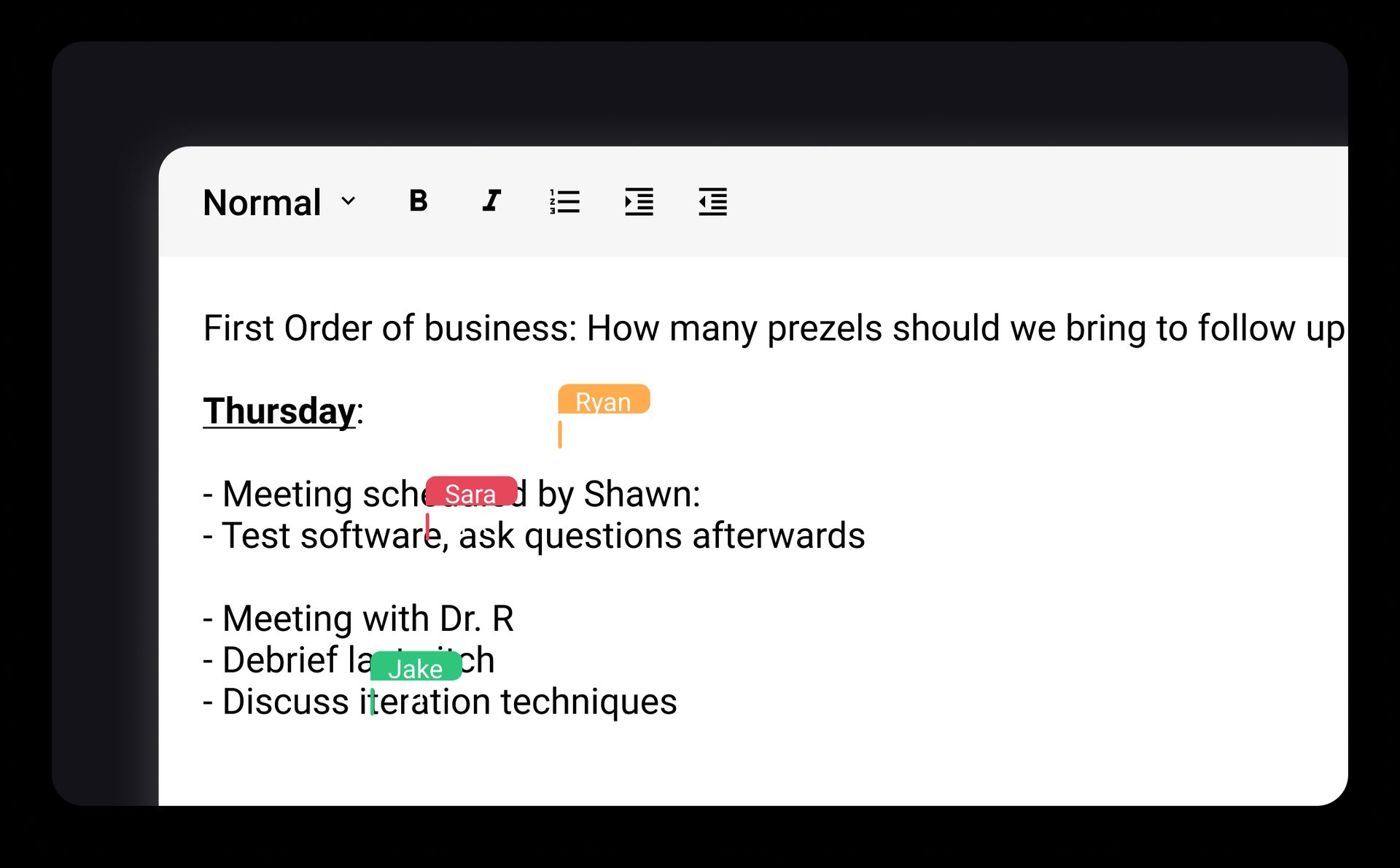 Knowtworthy collaboration interface.
